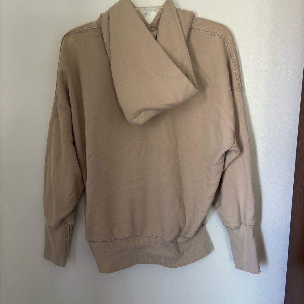 Abercrombie & Fitch Soft Collection Hoodie Sweatshirt Tan Size Small - Picture 5 of 10